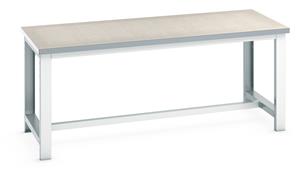 Bott Cubio Lino Top Frame Bench -2000Wx900Dx840mmH Basic Benches 41004023.** 
